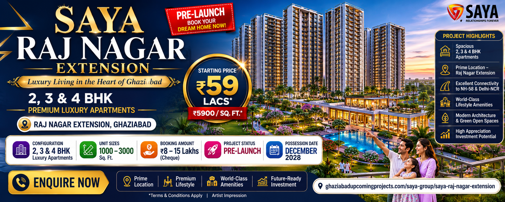 Apartments in Raj Nagar Extension
