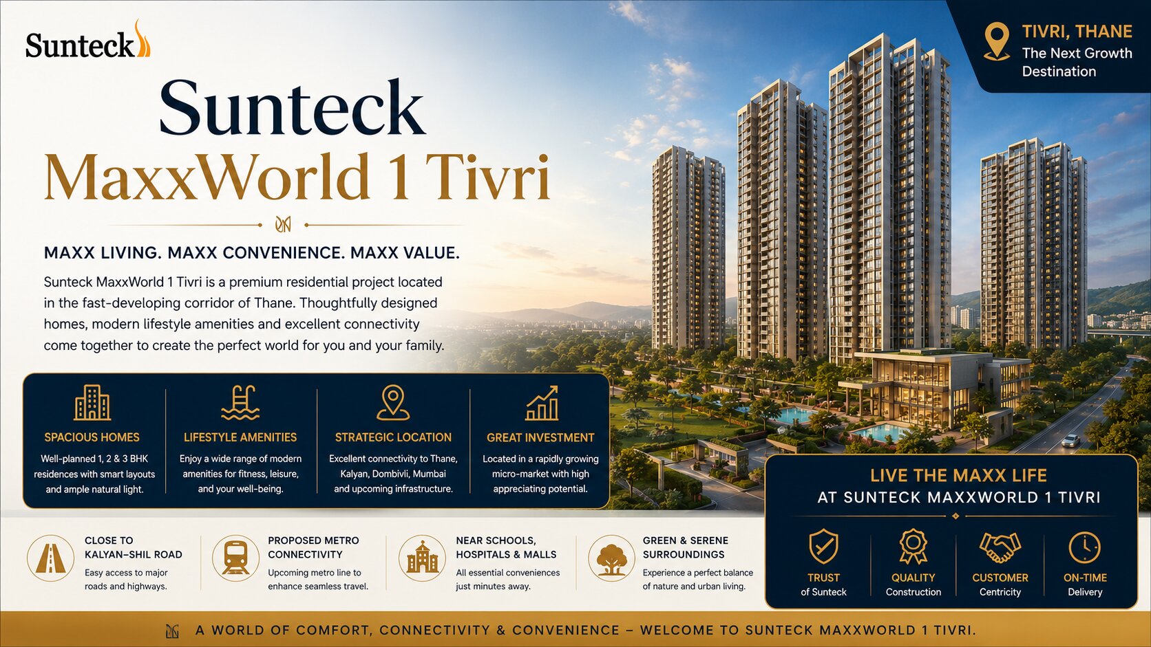 Sunteck MaxxWorld 1 Tivri